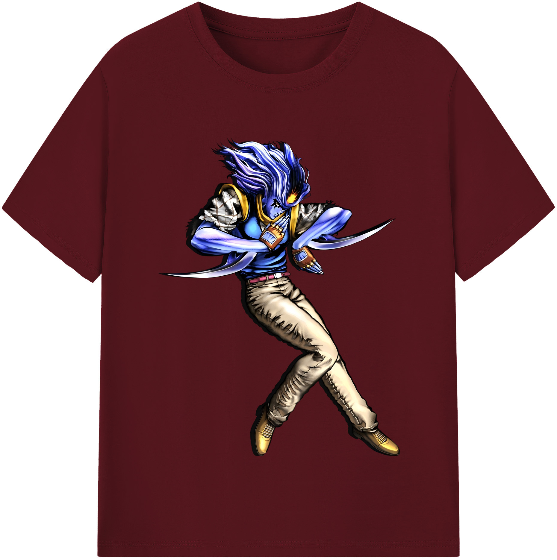 （画像用） ジョジョの奇妙な冒険 JoJo's Bizarre Adventure 綿100％半袖Tシャツ（フロントプリント）